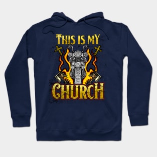 This Is My Church Motorcycle Riders Hoodie